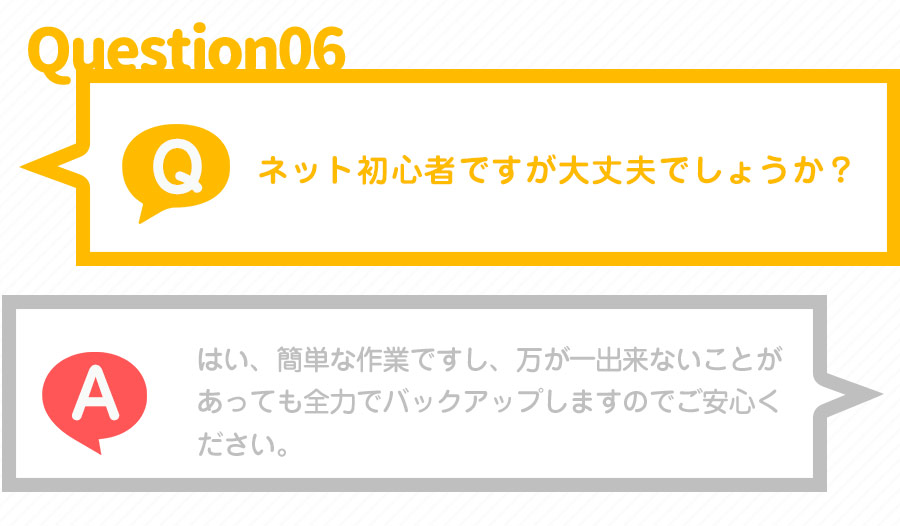 ネット初心者ですが大丈夫でしょうか？